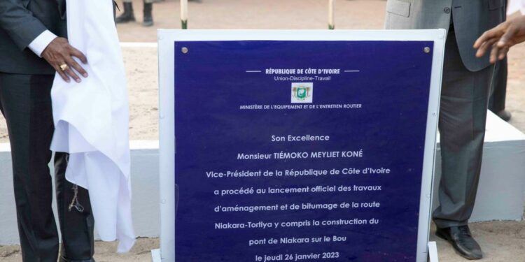 Le Vice-Président Tiémoko Meyliet KONE, en visite de travail dans la Région du Hambol du 26 au 28 janvier 2023, l’étape de Dabakala et Niakara.