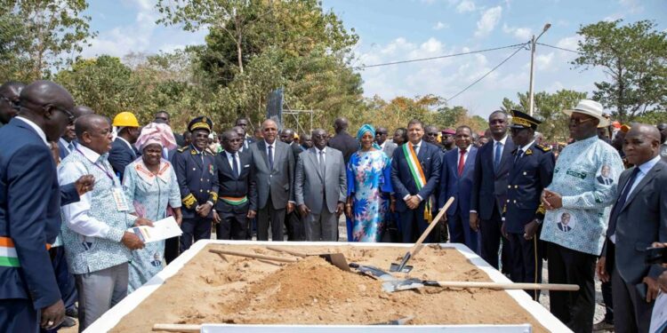 Le Vice-Président Tiémoko Meyliet KONE, en visite de travail dans la Région du Hambol du 26 au 28 janvier 2023, l’étape de Dabakala et Niakara.