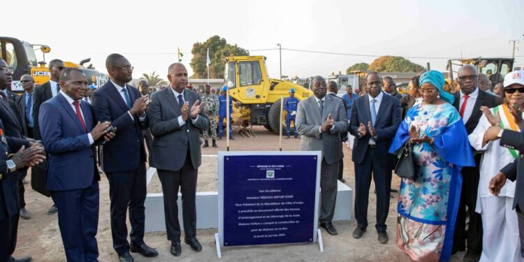 Le Vice-Président Tiémoko Meyliet KONE, en visite de travail dans la Région du Hambol du 26 au 28 janvier 2023, l’étape de Dabakala et Niakara.