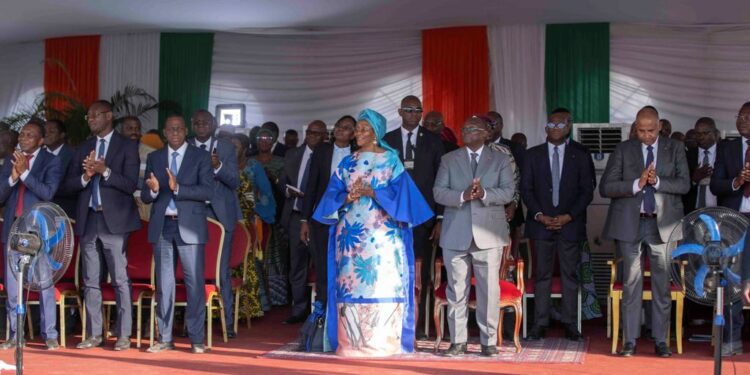 Le Vice-Président Tiémoko Meyliet KONE, en visite de travail dans la Région du Hambol du 26 au 28 janvier 2023, l’étape de Dabakala et Niakara.