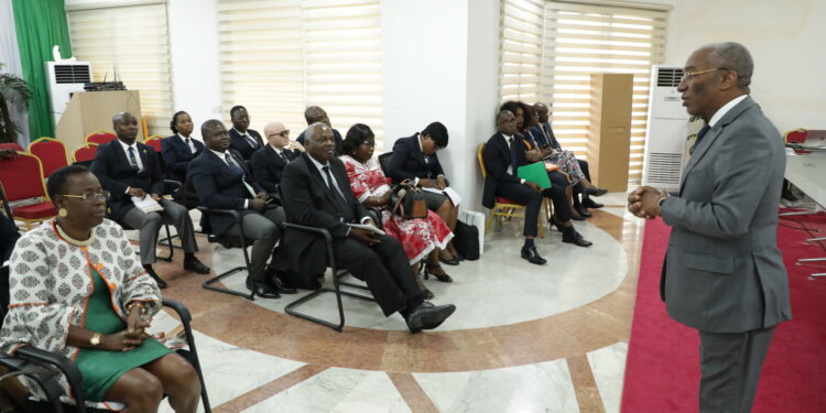 Education électorale et civique, la Cei échange avec les différents cycles de l’ENA les 17, 18 et 19 janvier 2023 à son siège à Abidjan les II-Plateaux.