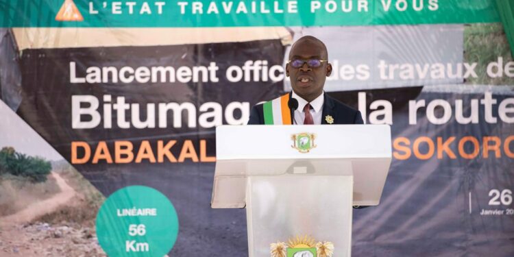 Le Vice-Président Tiémoko Meyliet KONE, en visite de travail dans la Région du Hambol du 26 au 28 janvier 2023, l’étape de Dabakala et Niakara.
