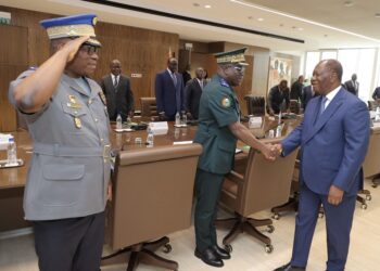 Les photos de la Réunion du Conseil National de Sécurité (CNS) présidé par SEM Alassane Ouattara,  le jeudi 12 janvier 2023, au Palais Présidentiel