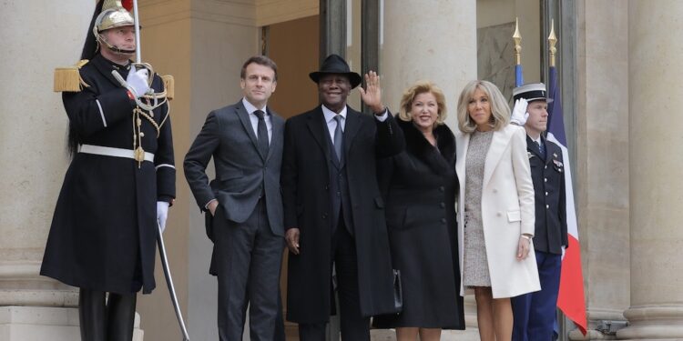 Déjeuner de travail du Président Alassane OUATTARA, avec son homologue français,  Emmanuel MACRON, le 25 janvier, à l’Elysée.