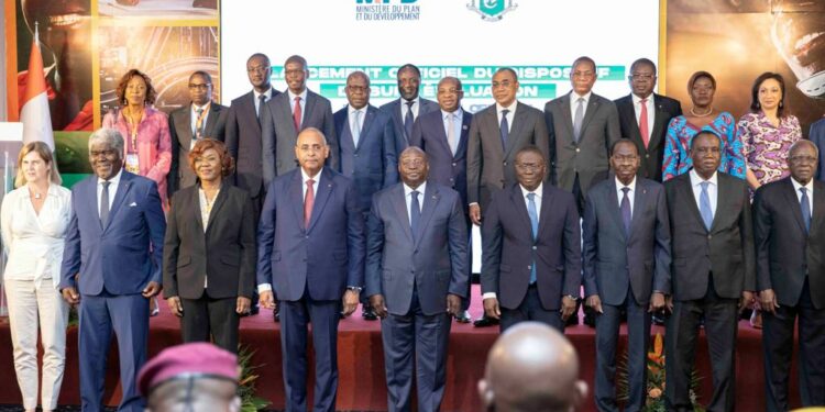 Les photos du lancement du PND 2021-2025, en présence du Vice-Président Tiémoko Meyliet KONE, lundi 23 janvier 2023, au Sofitel Abidjan Hôtel Ivoire.
