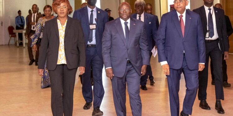 Les photos du lancement du PND 2021-2025, en présence du Vice-Président Tiémoko Meyliet KONE, lundi 23 janvier 2023, au Sofitel Abidjan Hôtel Ivoire.