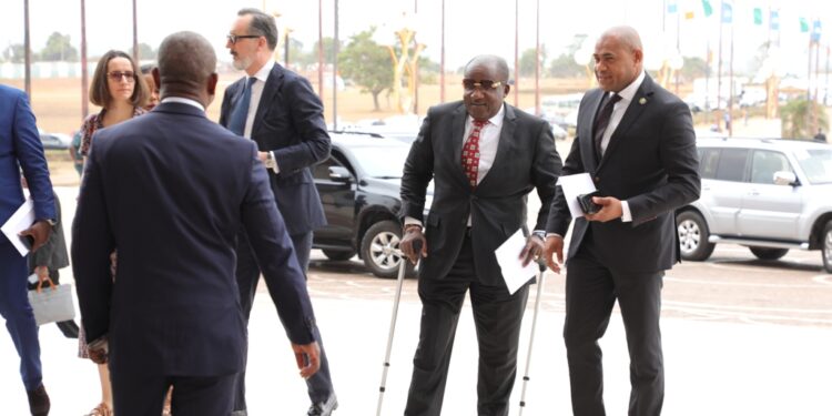 Les images de la remise du prix Félix Houphouët Boigny pour la paix  à Angela Merkel, à Yamoussoukro le 8 février 2023