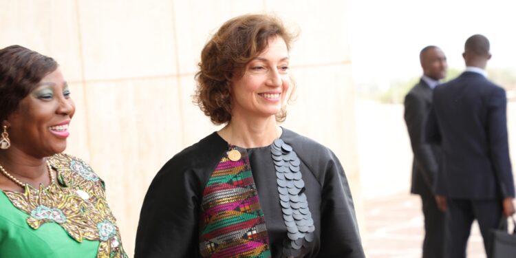 Les images de la remise du prix Félix Houphouët Boigny pour la paix  à Angela Merkel, à Yamoussoukro le 8 février 2023