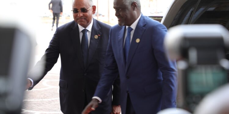 Les images de la remise du prix Félix Houphouët Boigny pour la paix  à Angela Merkel, à Yamoussoukro le 8 février 2023