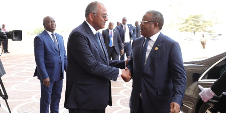 Les images de la remise du prix Félix Houphouët Boigny pour la paix  à Angela Merkel, à Yamoussoukro le 8 février 2023