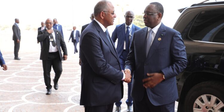 Les images de la remise du prix Félix Houphouët Boigny pour la paix  à Angela Merkel, à Yamoussoukro le 8 février 2023