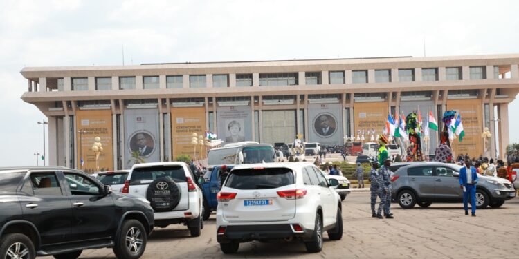 Les images de la remise du prix Félix Houphouët Boigny pour la paix  à Angela Merkel, à Yamoussoukro le 8 février 2023