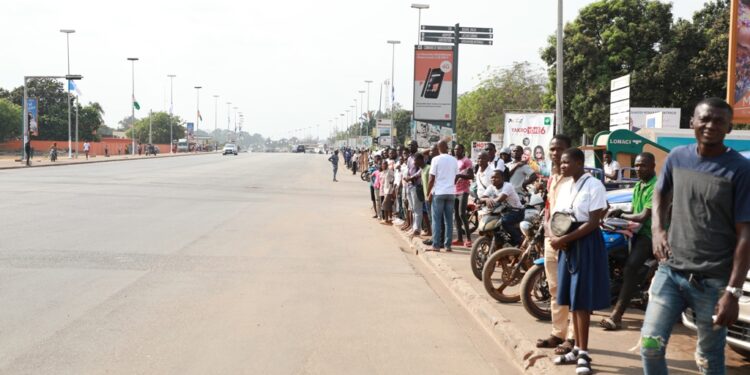 Les images de la remise du prix Félix Houphouët Boigny pour la paix  à Angela Merkel, à Yamoussoukro le 8 février 2023