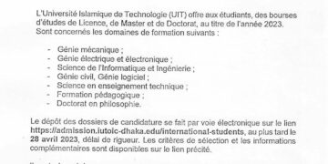 Enseignement supérieur: Le Bengladesh offre des bourses d&rsquo;étude.