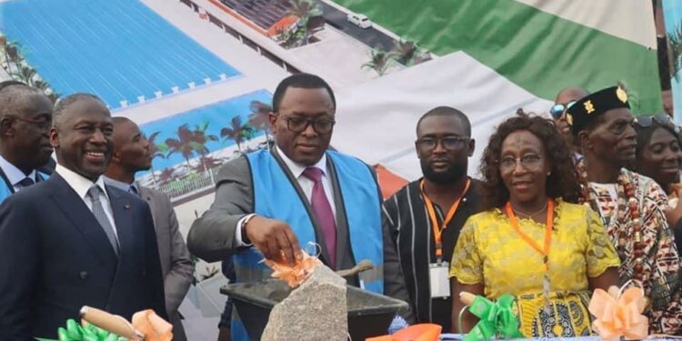 Yopougon: Les travaux de construction de la piscine semi-olympique lancés