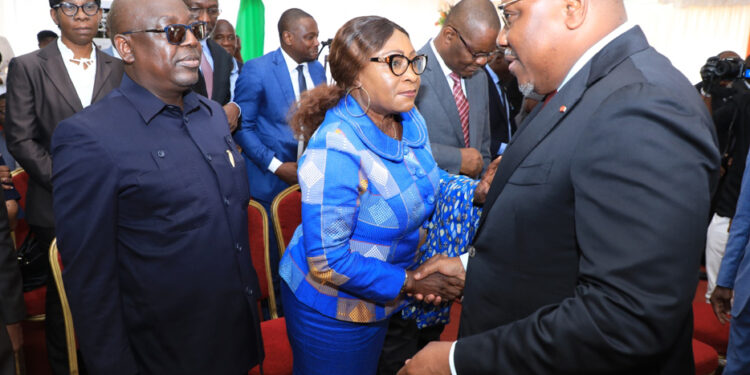 Les photos de la prestation de serment de deux nouveaux membres de la Commission Centrale de la CEI, au Conseil Constitutionnel le mercredi 01 mars 2023.