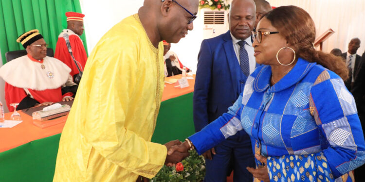 Les photos de la prestation de serment de deux nouveaux membres de la Commission Centrale de la CEI, au Conseil Constitutionnel le mercredi 01 mars 2023.