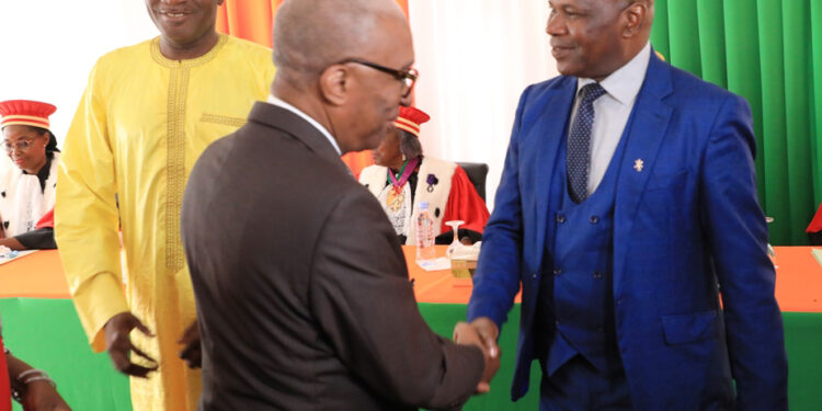 Les photos de la prestation de serment de deux nouveaux membres de la Commission Centrale de la CEI, au Conseil Constitutionnel le mercredi 01 mars 2023.