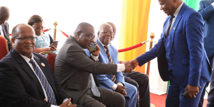 Les photos de la prestation de serment de deux nouveaux membres de la Commission Centrale de la CEI, au Conseil Constitutionnel le mercredi 01 mars 2023.