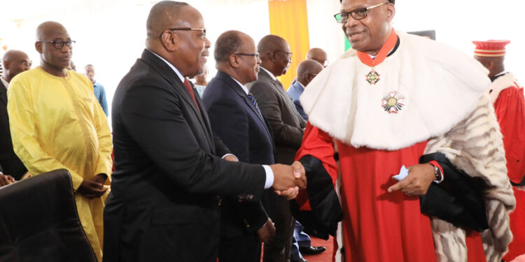 Les photos de la prestation de serment de deux nouveaux membres de la Commission Centrale de la CEI, au Conseil Constitutionnel le mercredi 01 mars 2023.