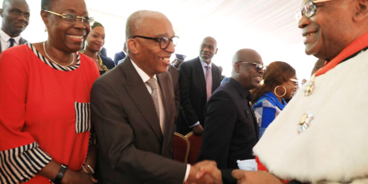 Les photos de la prestation de serment de deux nouveaux membres de la Commission Centrale de la CEI, au Conseil Constitutionnel le mercredi 01 mars 2023.