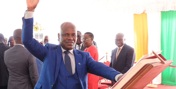 Les photos de la prestation de serment de deux nouveaux membres de la Commission Centrale de la CEI, au Conseil Constitutionnel le mercredi 01 mars 2023.