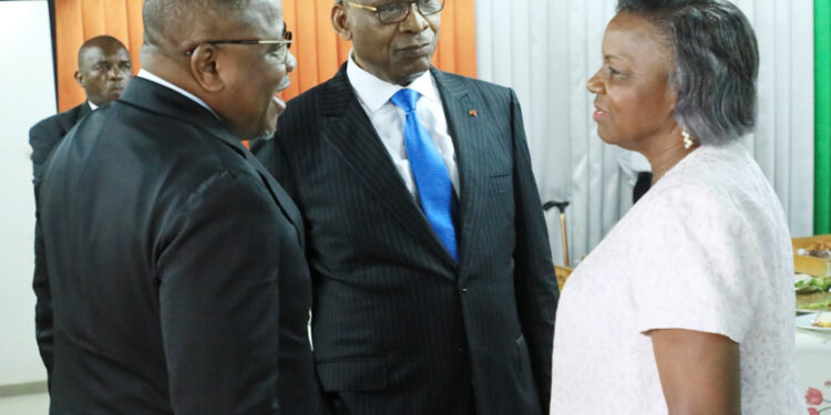 Les photos de la prestation de serment de deux nouveaux membres de la Commission Centrale de la CEI, au Conseil Constitutionnel le mercredi 01 mars 2023.