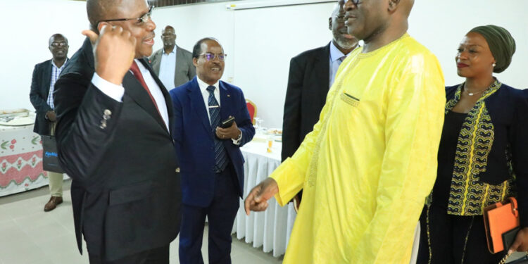 Les photos de la prestation de serment de deux nouveaux membres de la Commission Centrale de la CEI, au Conseil Constitutionnel le mercredi 01 mars 2023.