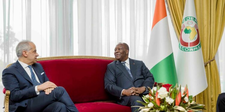 Les photos de l’entretien du Président Alassane OUATTARA, avec le Ministre italien de…