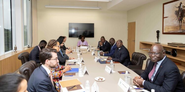 Les photos de l&rsquo;audience du Vice-Président Tiémoko Meyliet KONE, le mardi 7 mars 2023, au Palais de la Présidence à Abidjan.