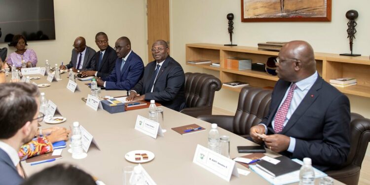 Les photos de l&rsquo;audience du Vice-Président Tiémoko Meyliet KONE, le mardi 7 mars 2023, au Palais de la Présidence à Abidjan.