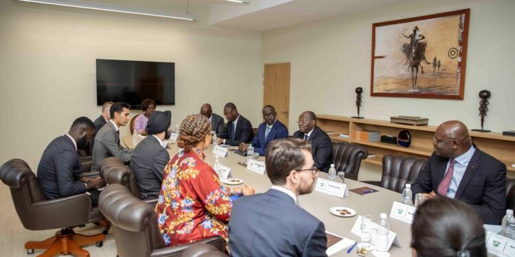 Les photos de l&rsquo;audience du Vice-Président Tiémoko Meyliet KONE, le mardi 7 mars 2023, au Palais de la Présidence à Abidjan.