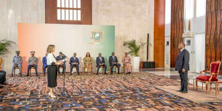 Le Président Alassane OUATTARA, a reçu, le 02 mars 2023, au Palais présidentiel, les lettres de créance de huit (8) nouveaux Ambassadeurs