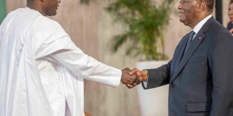 Le Président Alassane OUATTARA, a reçu, le 02 mars 2023, au Palais présidentiel, les lettres de créance de huit (8) nouveaux Ambassadeurs