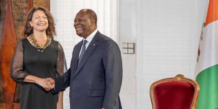 Le Président Alassane OUATTARA, a reçu, le 02 mars 2023, au Palais présidentiel, les lettres de créance de huit (8) nouveaux Ambassadeurs