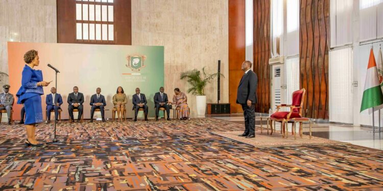 Le Président Alassane OUATTARA, a reçu, le 02 mars 2023, au Palais présidentiel, les lettres de créance de huit (8) nouveaux Ambassadeurs