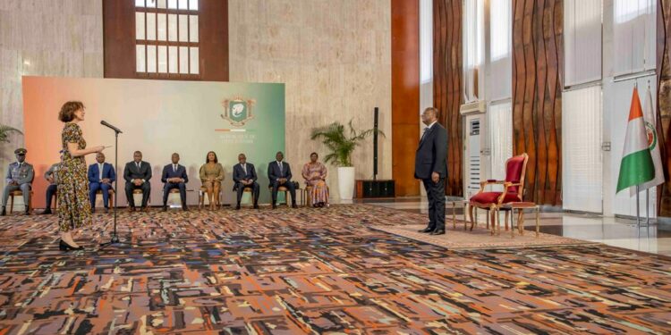 Le Président Alassane OUATTARA, a reçu, le 02 mars 2023, au Palais présidentiel, les lettres de créance de huit (8) nouveaux Ambassadeurs