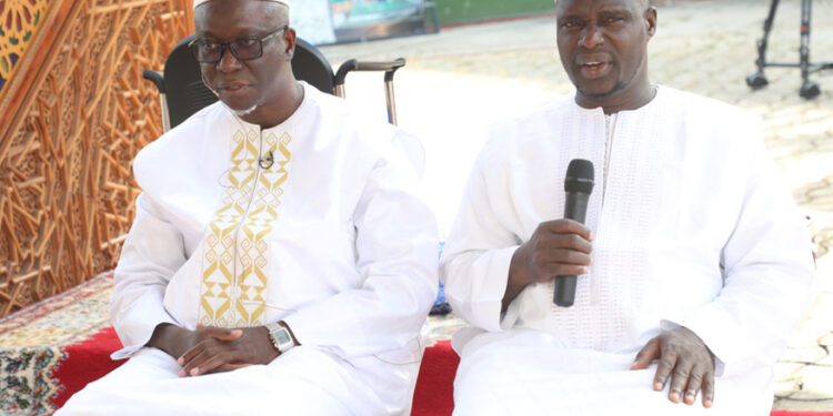 Les photos de la prière du Ramadan à la grande mosquée de la Riviera Golf, le vendredi 21 avril 2023, en présence du président de la République Alassane Ouattara.