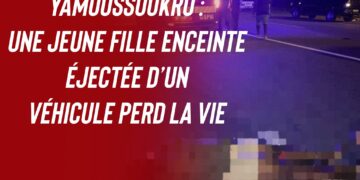 Triste accident de circulation à Yamoussoukro : une jeune fille enceinte perd la vie.
