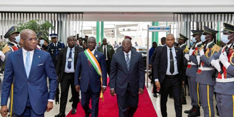 Le président Alassane Ouattara, a échangé avec les présidents des Assemblées Nationales Francophone en marge de…