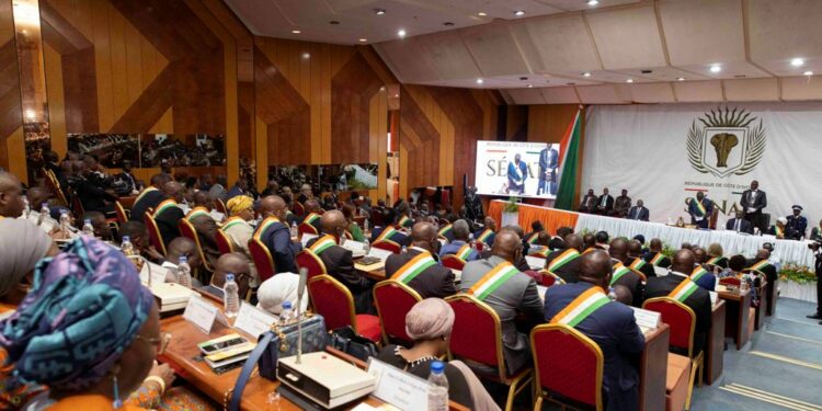 Les photos de la cérémonie d’ouverture de la Session Ordinaire 2023 du Sénat, le jeudi 13 avril 2023 à Yamoussoukro…