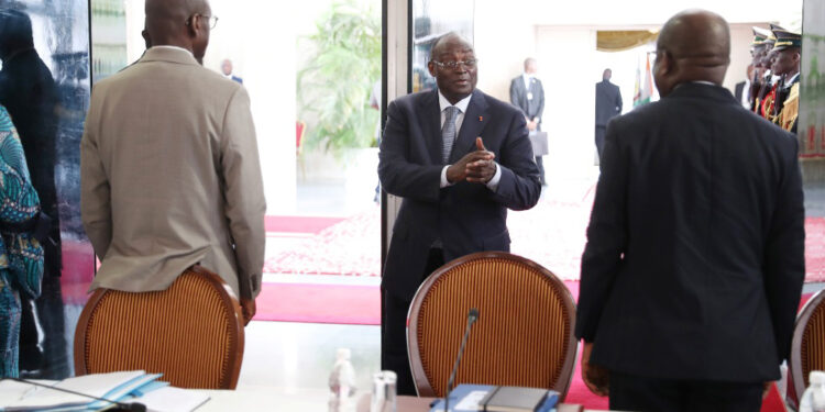 Les photos du conseil des ministres du mercredi 05 avril 2023, au Palais Présidentiel à Abidjan
