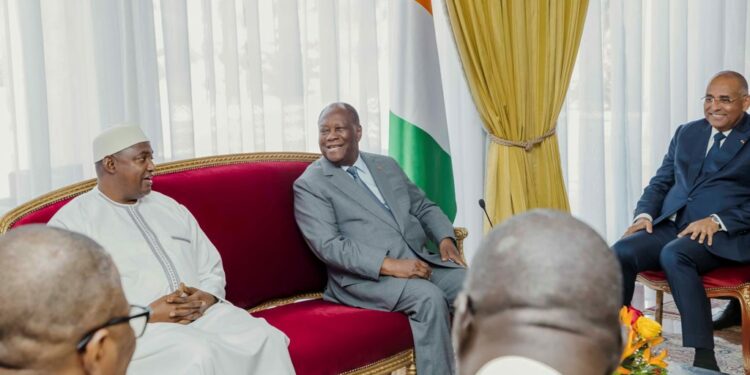 Les photos de l’entretien du Président de la République,  Alassane Ouattara, avec son homologue…