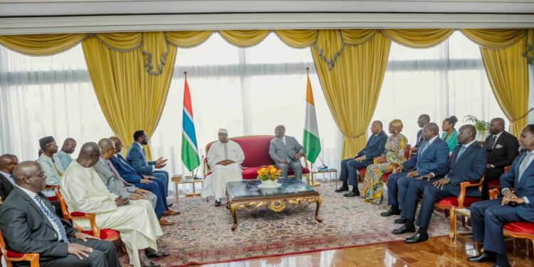Les photos de l’entretien du Président de la République,  Alassane Ouattara, avec son homologue…