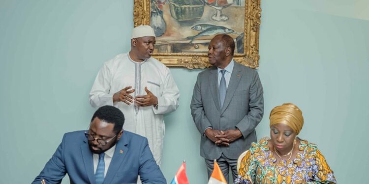 Les photos de l’entretien du Président de la République,  Alassane Ouattara, avec son homologue…