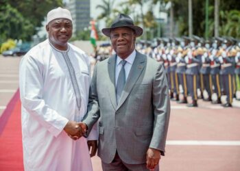 Les photos de l’entretien du Président de la République,  Alassane Ouattara, avec son homologue…