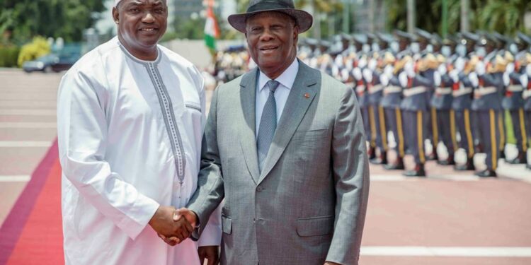 Les photos de l’entretien du Président de la République,  Alassane Ouattara, avec son homologue…