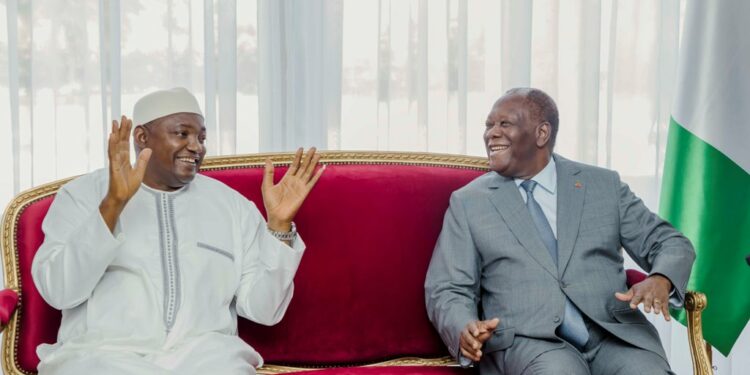 Les photos de l’entretien du Président de la République,  Alassane Ouattara, avec son homologue…