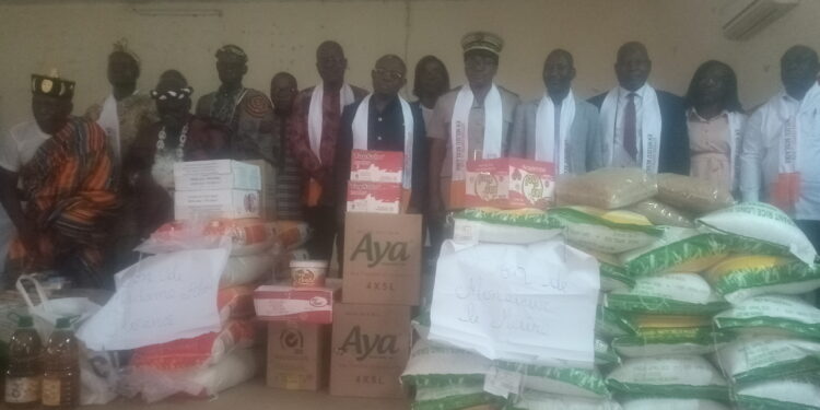 Tiébissou : Des vivres remis aux cantines scolaires