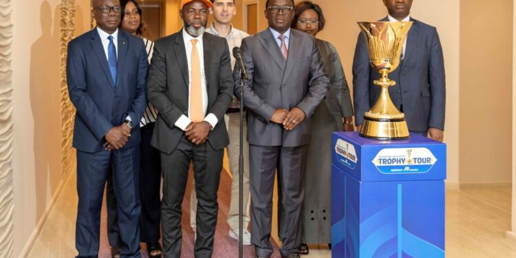 Les photos de l’entretien du V-P Tiémoko Meyliet Koné, avec la délégation de la Fédération Ivoirienne de Basket-ball (FIBA), le mardi 16 mai 2023, au Palais Présidentiel.